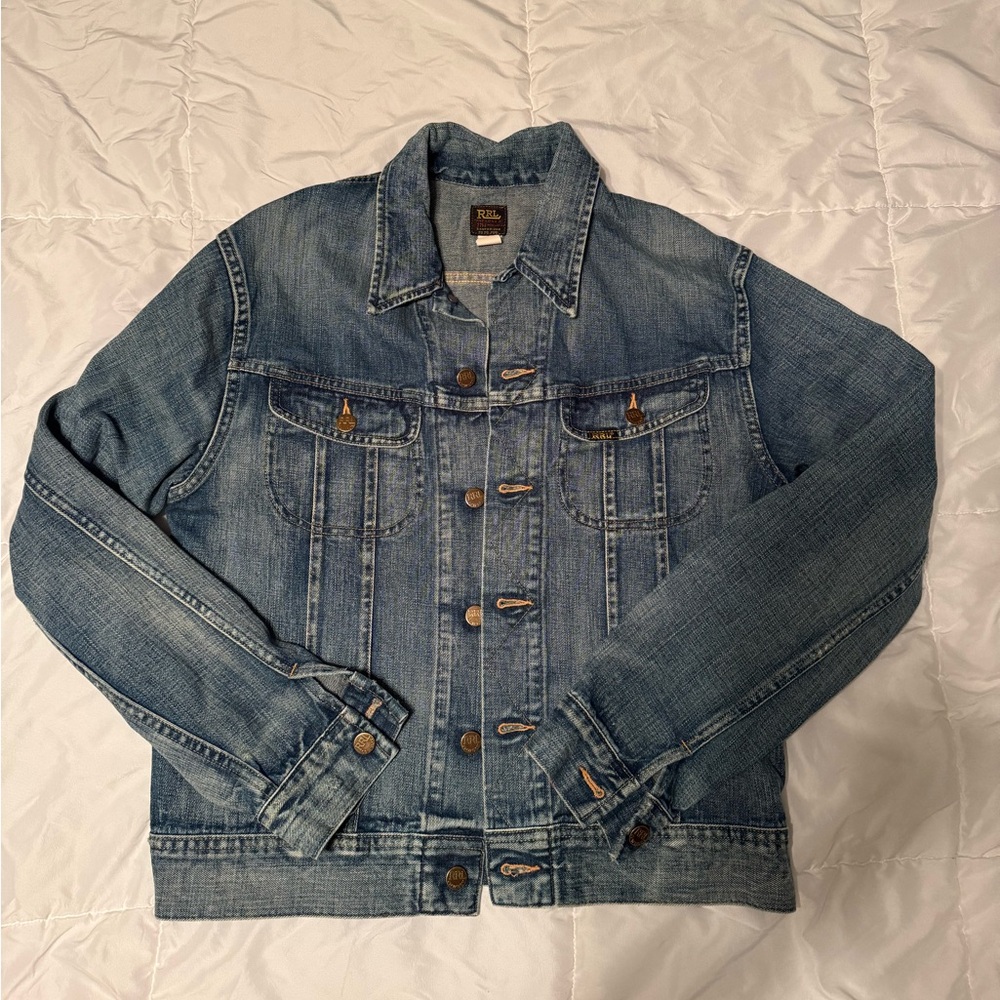 RRL Leeland Indigo Lot-271 Denim Trucker Jacket